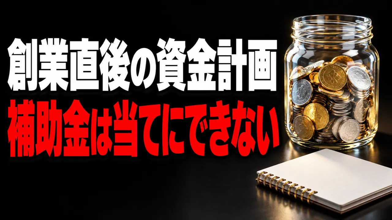 創業直後、補助金は当てにできない — 「申請できる前提」で資金計画を組んではいけない理由