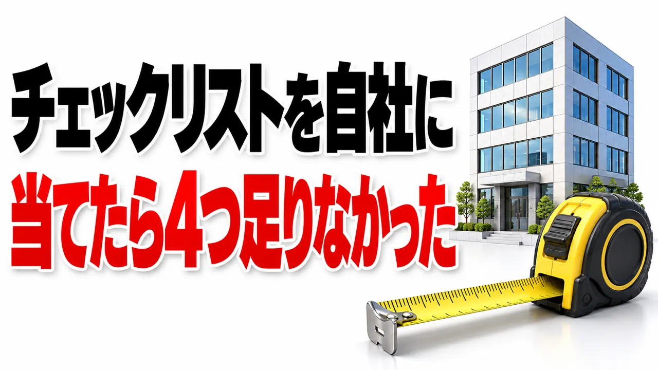 「AI活用チェックリスト」を自社に当てたら——足りないのは4つでした