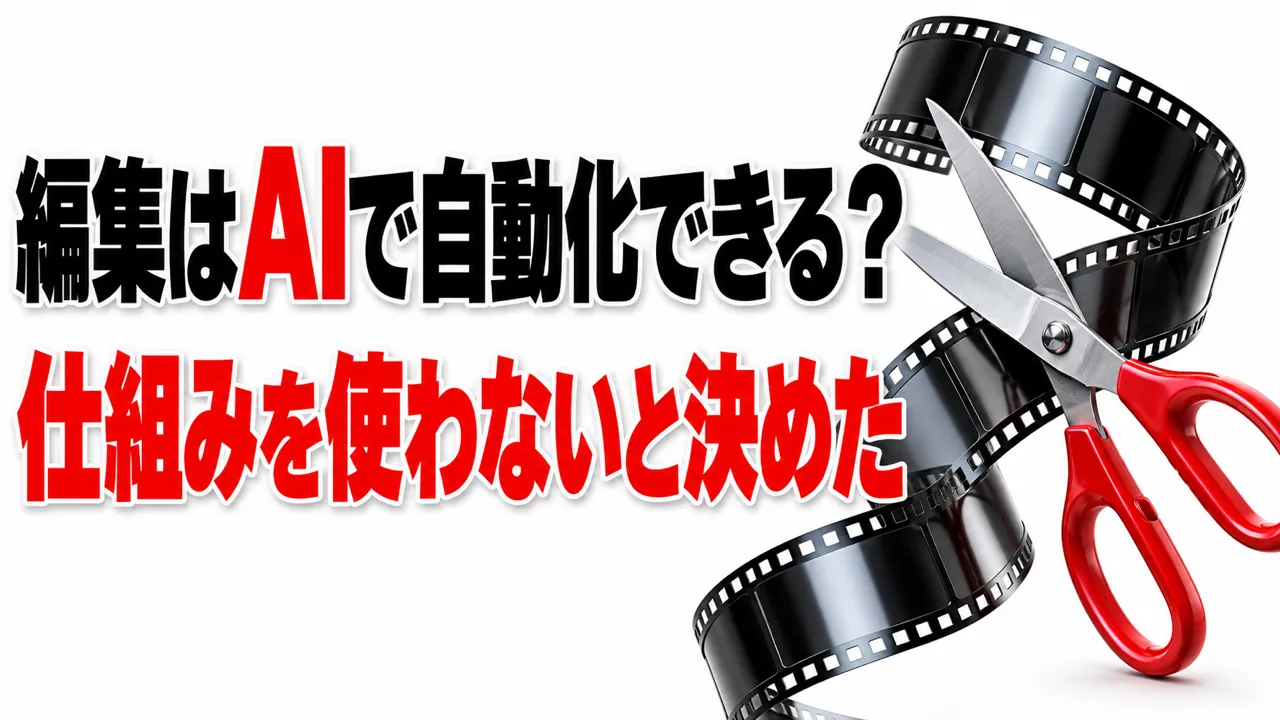 動画編集はAIで自動化できる？——作った仕組みを使わないと決めた理由