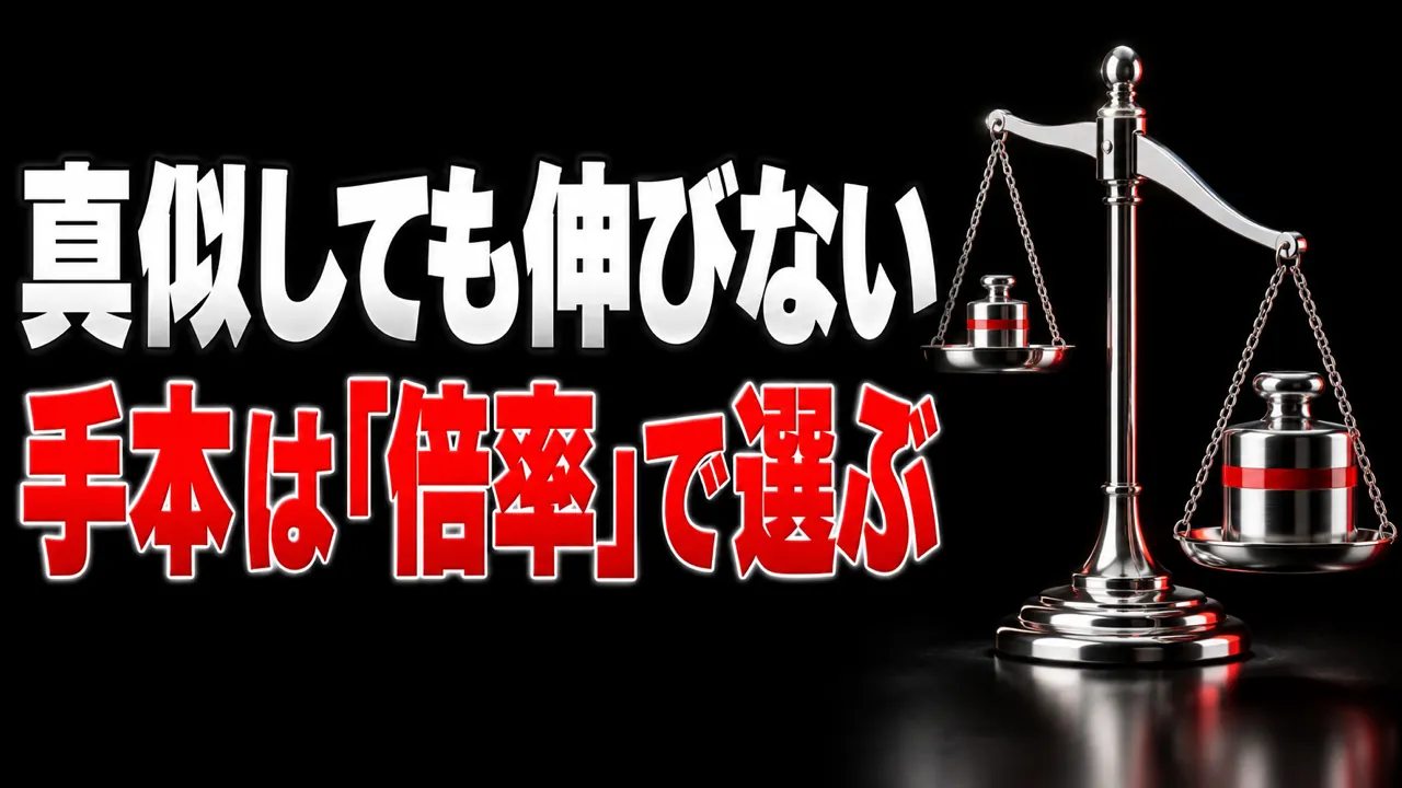 YouTubeで真似しても伸びない——手本は再生数ではなく「倍率」で選ぶ