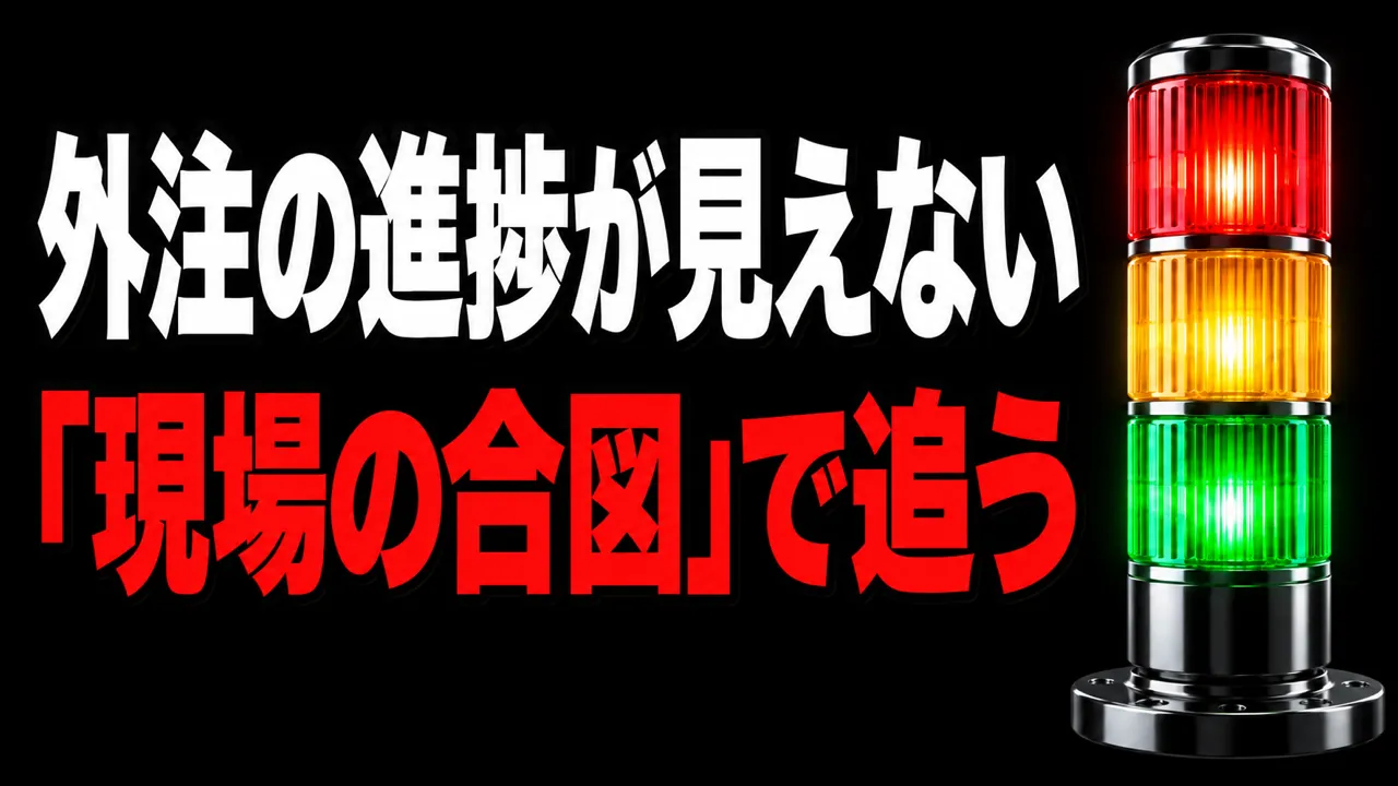 動画編集を外注すると進捗が見えない——報告を待たず「現場の合図」で追う