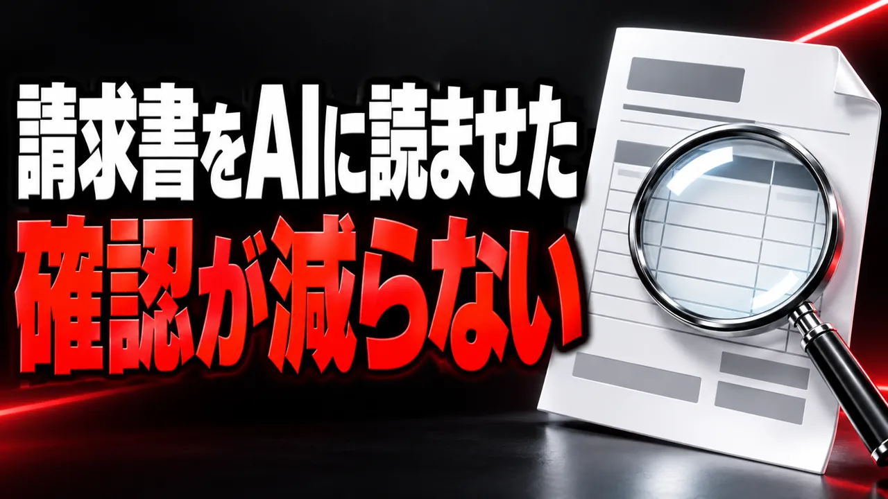 AIに請求書を読ませても確認が減らない——人が見るのは振込前に絞る