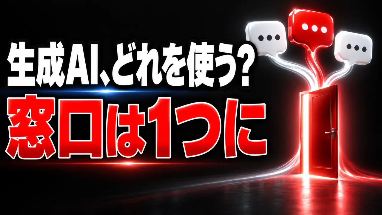 生成AIの使い分けで迷う——窓口は1つ、担当は実際に試して決める